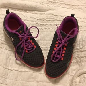 Champion Grey, Purple and Pink Tennis Shoes